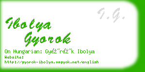 ibolya gyorok business card